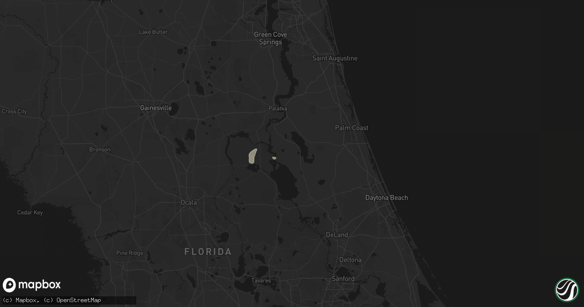 Hail map in Crescent City, FL on July 4, 2026
