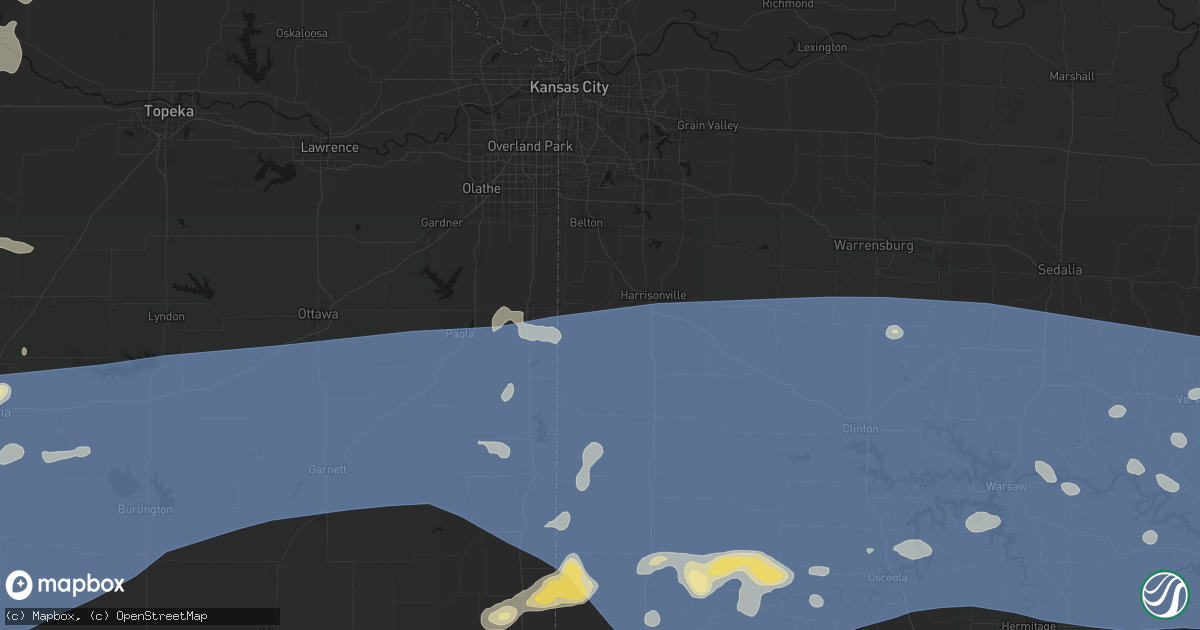 Hail map in Freeman, MO on July 4, 2026