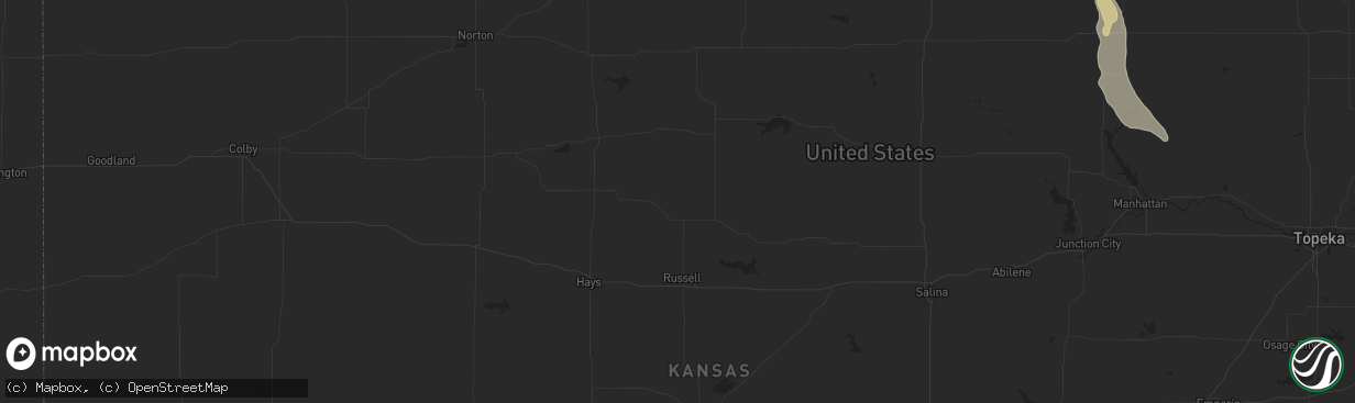 Hail map in Benson, AZ on July 5, 2011