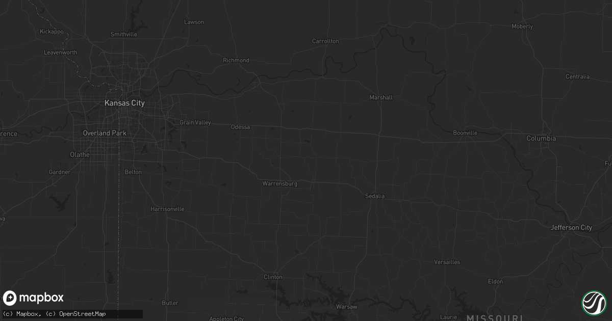 Hail map in Great Falls, MT on July 5, 2013
