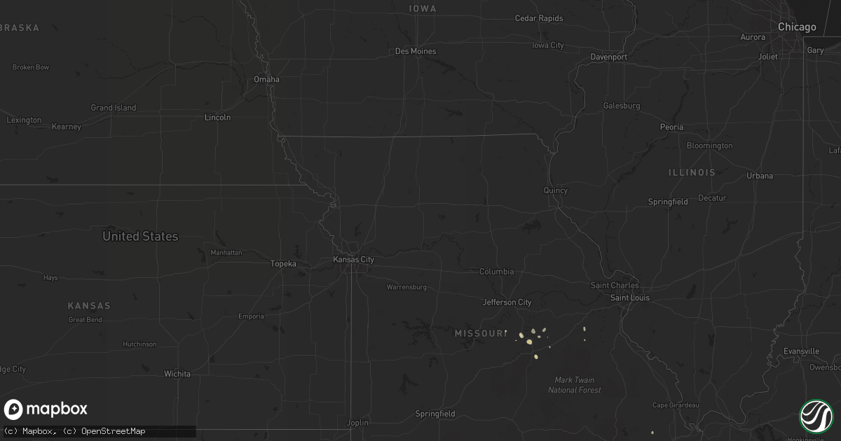 Hail map in New York on July 5, 2013