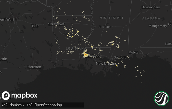 Hail map preview on 07-05-2015