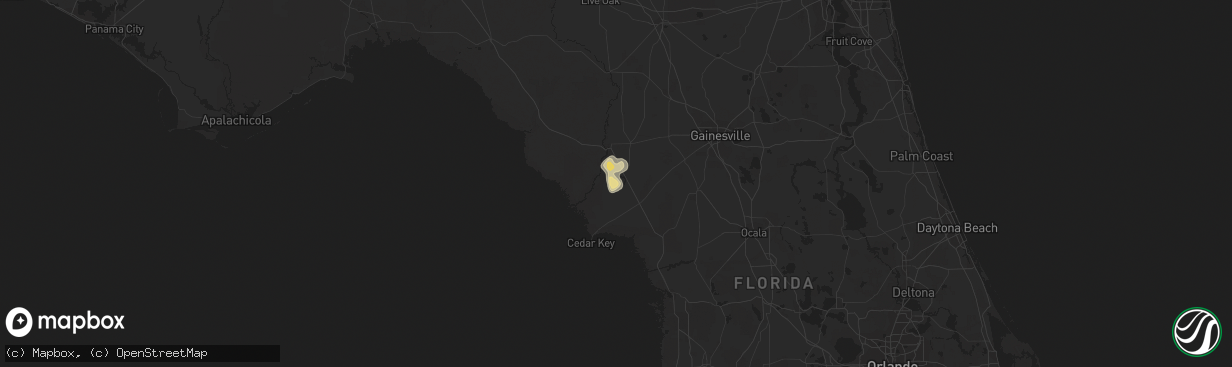 Hail map in Chiefland, FL on July 5, 2017