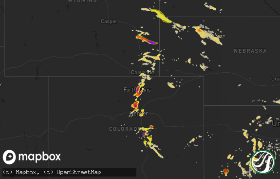 Hail map preview on 07-05-2019