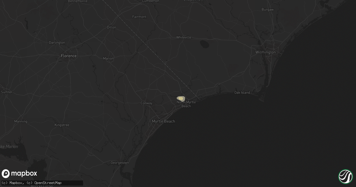Hail map in Longs, SC on July 5, 2023