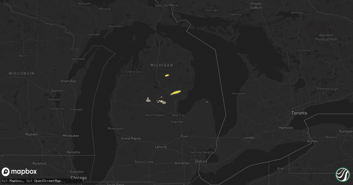 Hail map on July 5, 2024