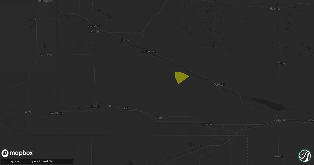 Hail map in Dalton, NE on July 5, 2025
