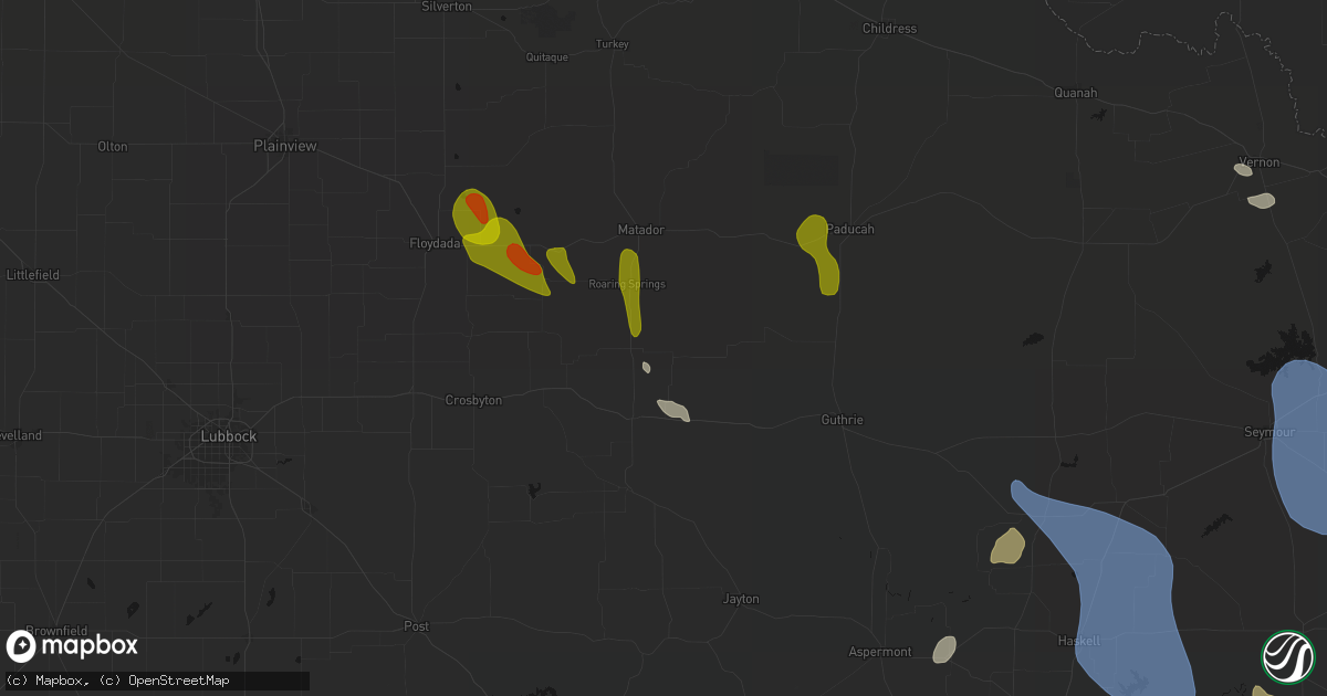 Hail map in Afton, TX on July 5, 2026