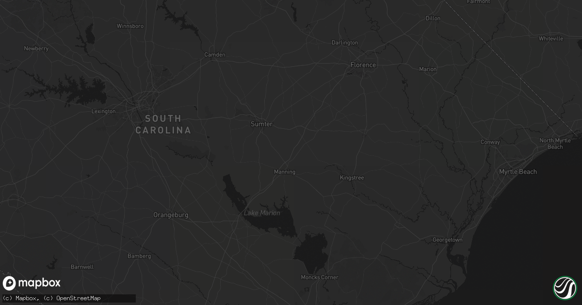 Hail map in Alcolu, SC on July 5, 2026