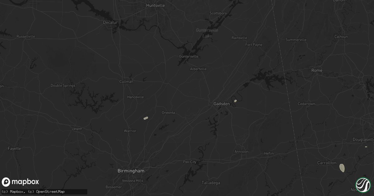 Hail map in Altoona, AL on July 5, 2026