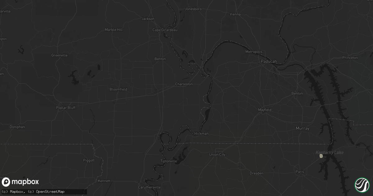 Hail map in Anniston, MO on July 5, 2026