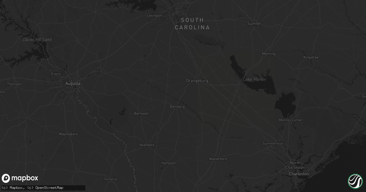 Hail map in Cope, SC on July 5, 2026