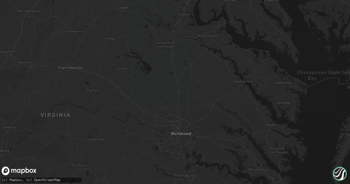 Hail map in Doswell, VA on July 5, 2026