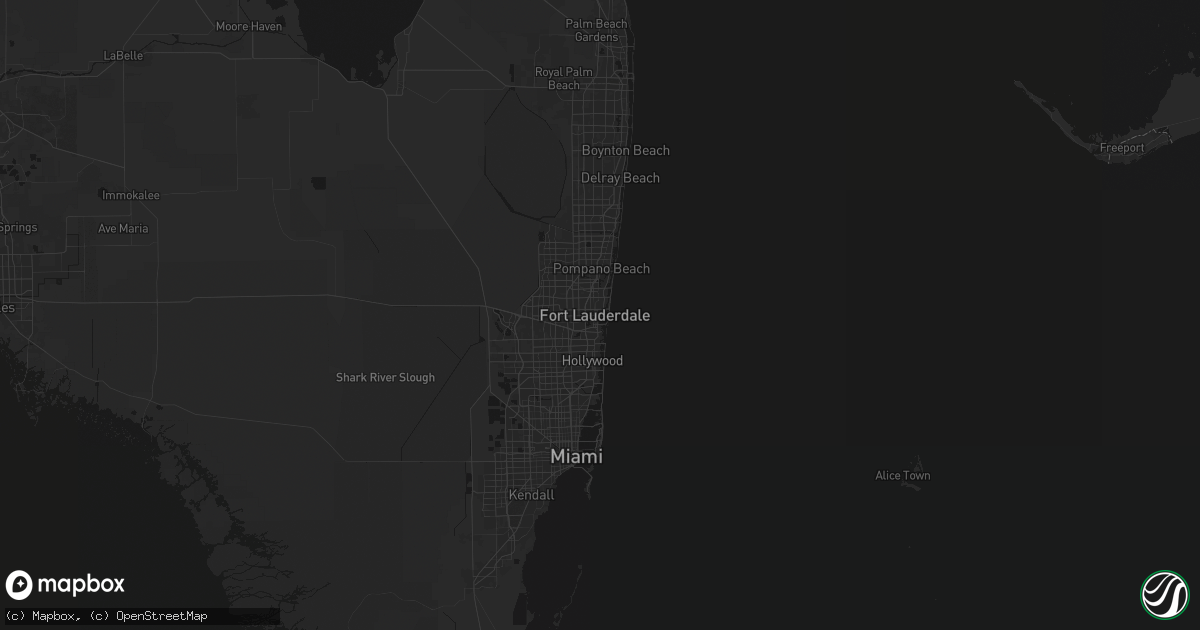 Hail map in Fort Lauderdale, FL on July 5, 2026