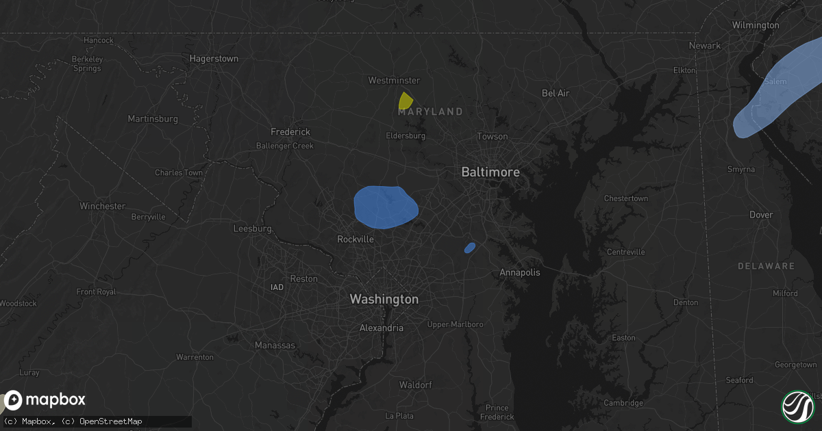 Hail map in Fulton, MD on July 5, 2026