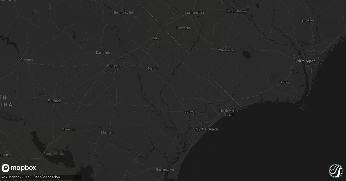 Hail map in Galivants Ferry, SC on July 5, 2026