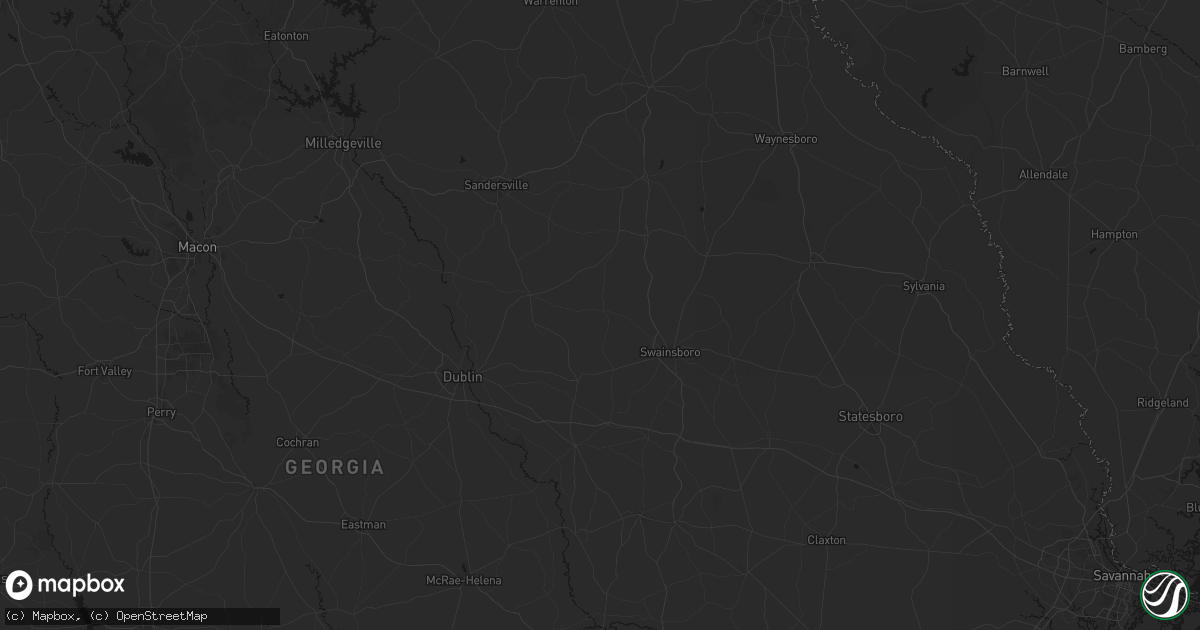 Hail map in Kite, GA on July 5, 2026