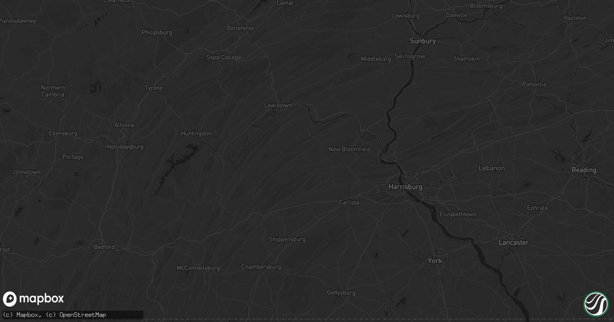 Hail map in Loysville, PA on July 5, 2026