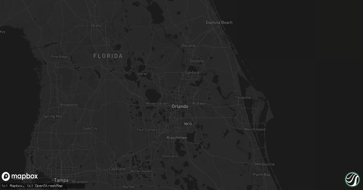 Hail map in Maitland, FL on July 5, 2026