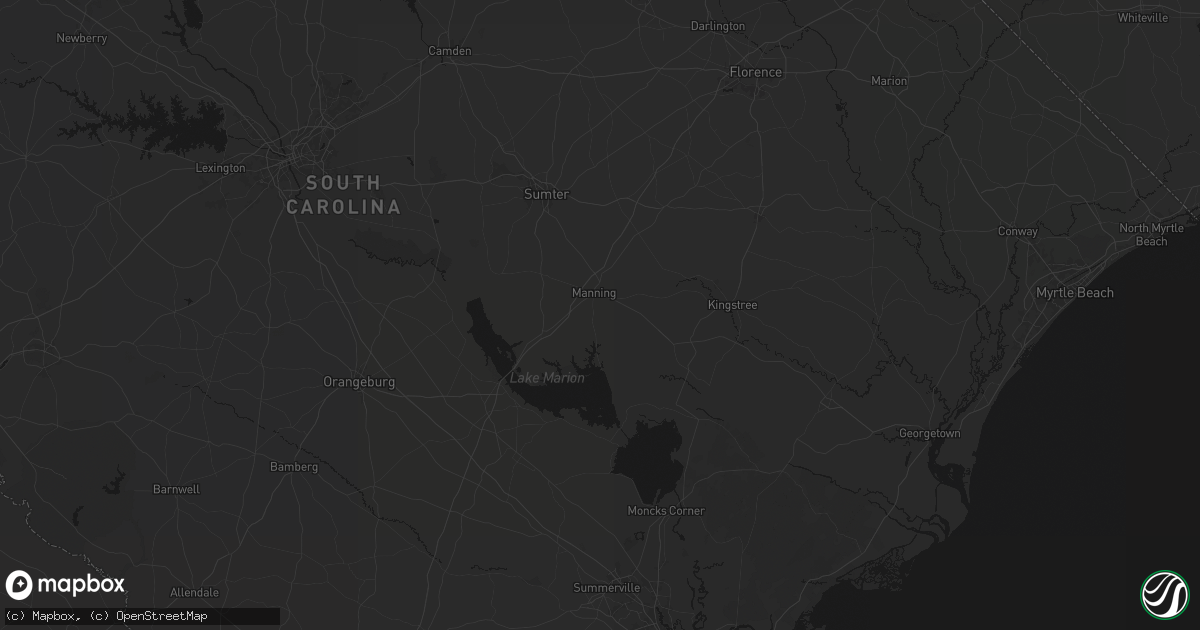 Hail map in Manning, SC on July 5, 2026