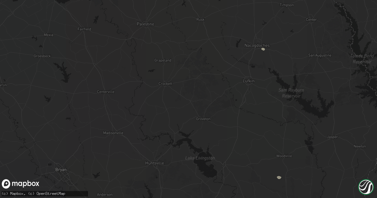 Hail map in Pennington, TX on July 5, 2026