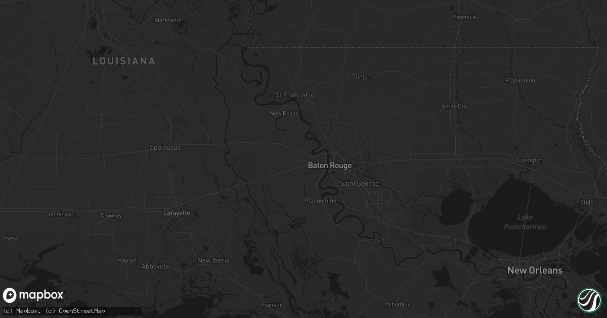 Hail map in Port Allen, LA on July 5, 2026
