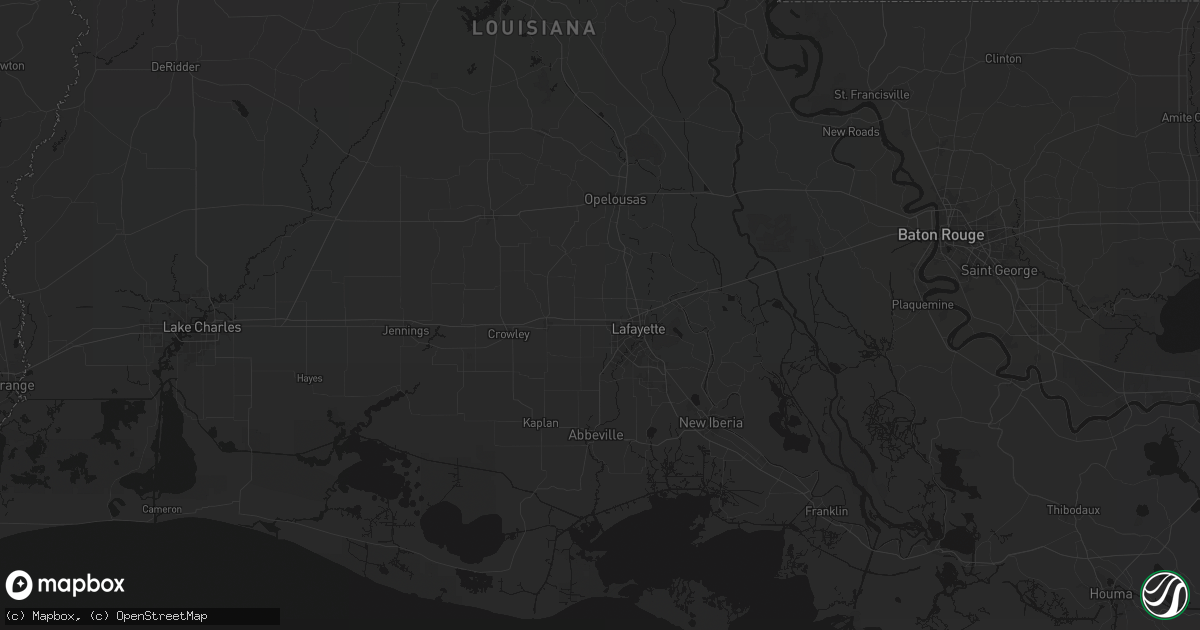Hail map in Scott, LA on July 5, 2026