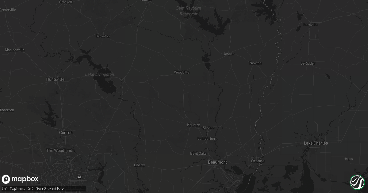 Hail map in Warren, TX on July 5, 2026