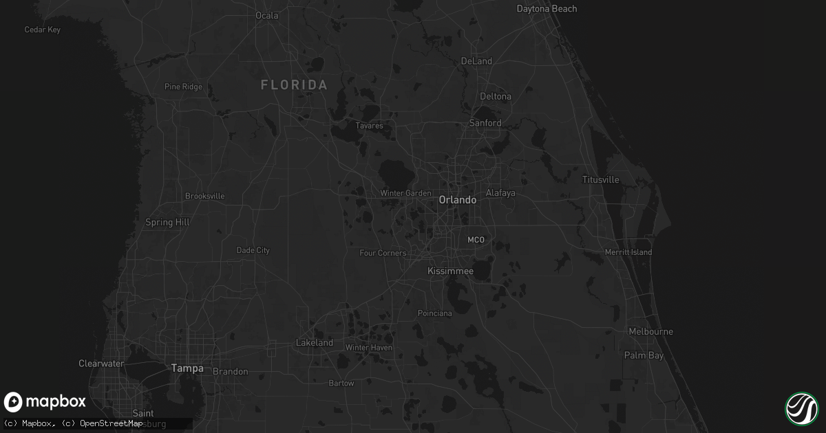 Hail map in Windermere, FL on July 5, 2026