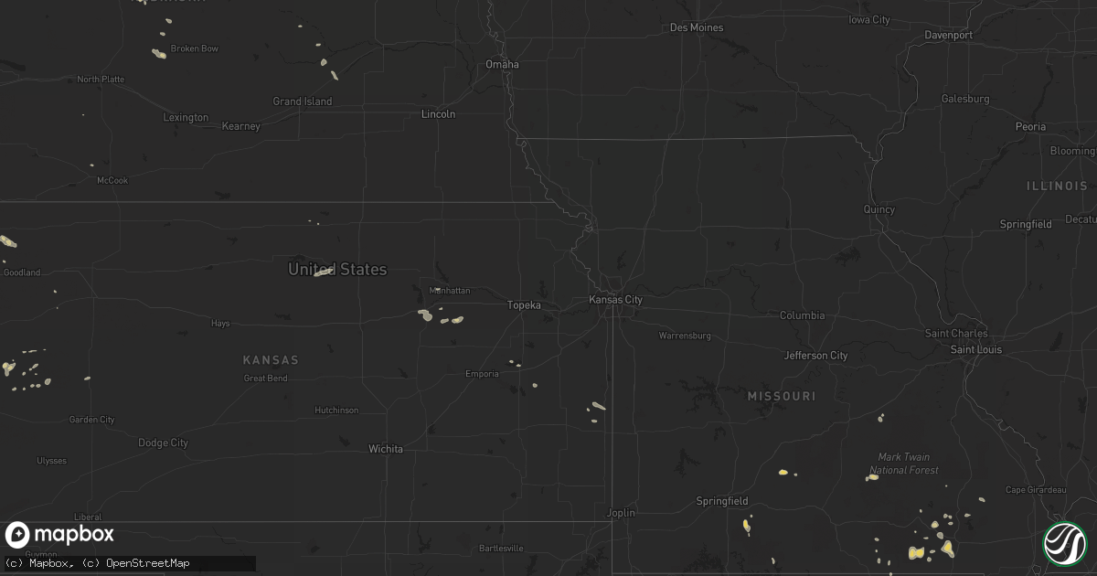 Hail map on July 6, 2011