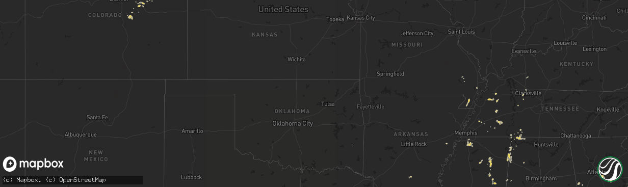 Hail map on July 6, 2012