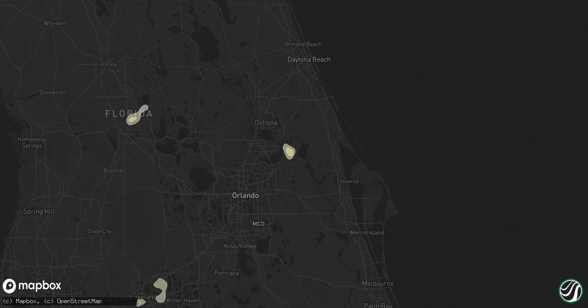Hail map in Geneva, FL on July 6, 2015