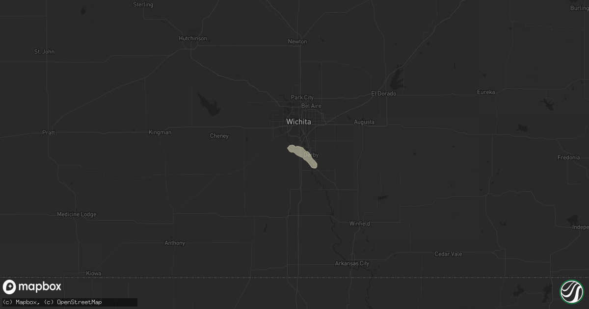 Hail map in Haysville, KS on July 6, 2015