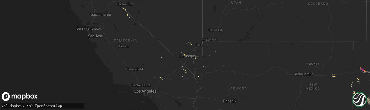 Hail map on July 6, 2015