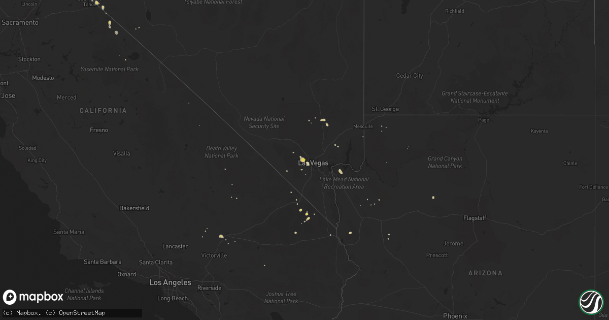 Hail map on July 6, 2015