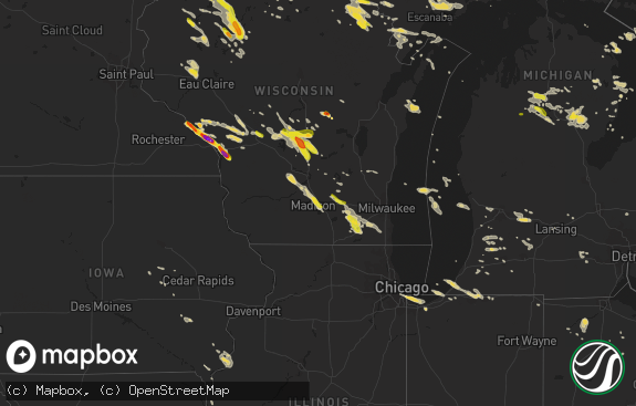 Hail map preview on 07-06-2017