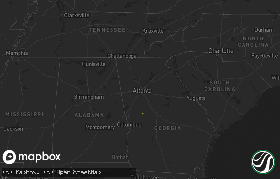 Hail map preview on 07-06-2018