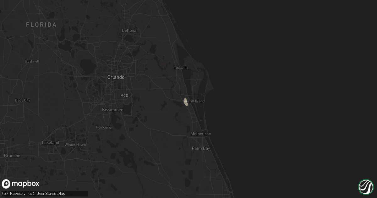 Hail map in Cocoa, FL on July 6, 2023