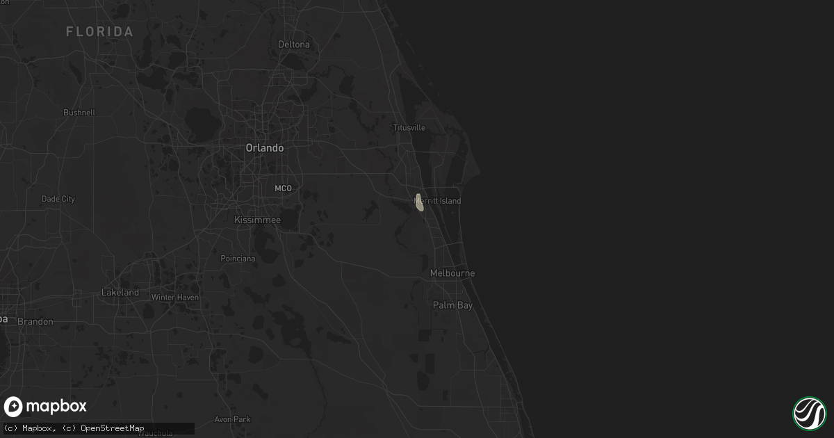 Hail map in Rockledge, FL on July 6, 2023