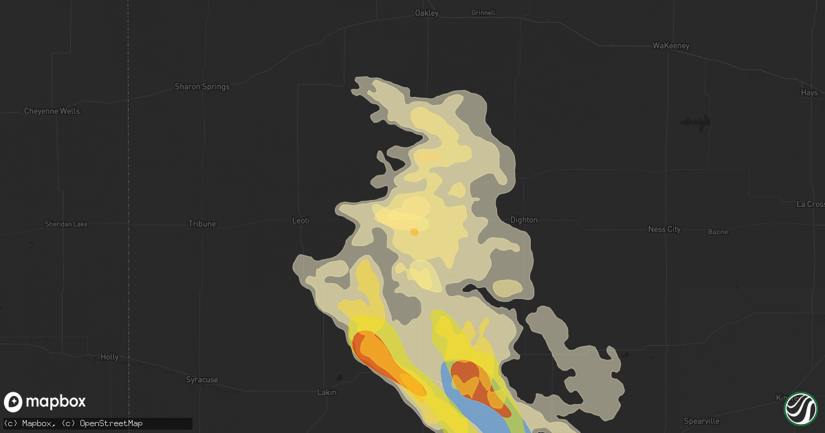 Hail map in Scott City, KS on July 6, 2024