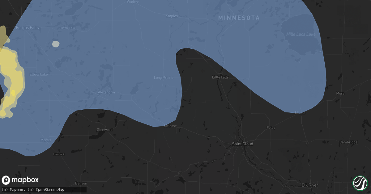 Hail map in Burtrum, MN on July 6, 2026