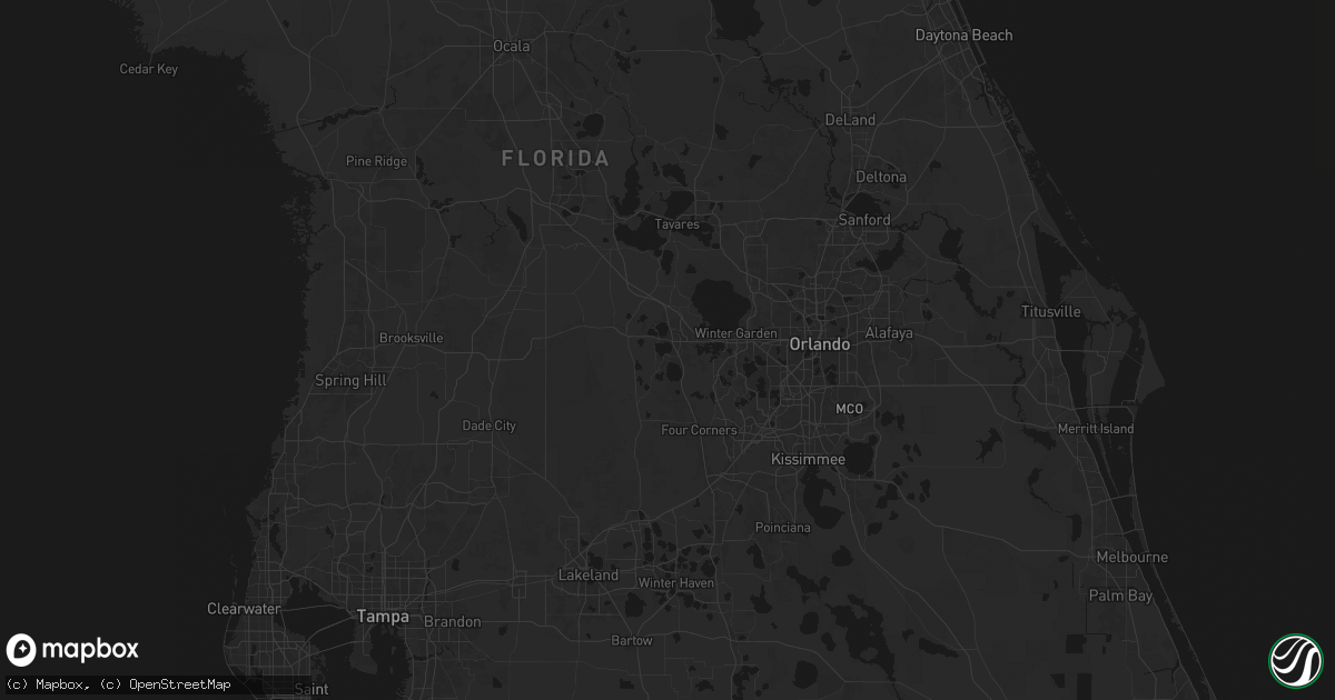 Hail map in Clermont, FL on July 6, 2026