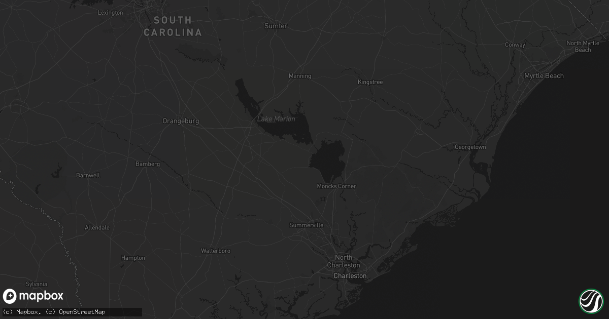 Hail map in Cross, SC on July 6, 2026