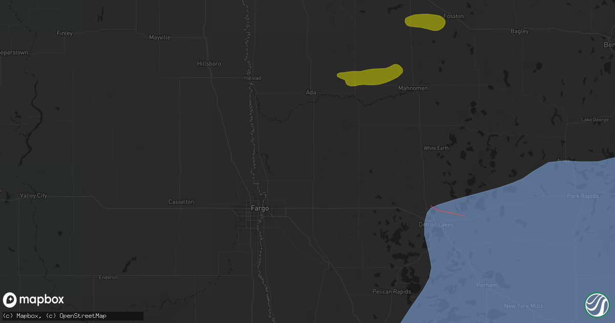 Hail map in Felton, MN on July 6, 2026
