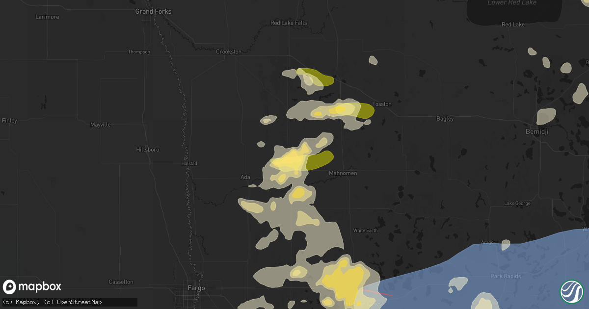 Hail map in Gary, MN on July 6, 2026