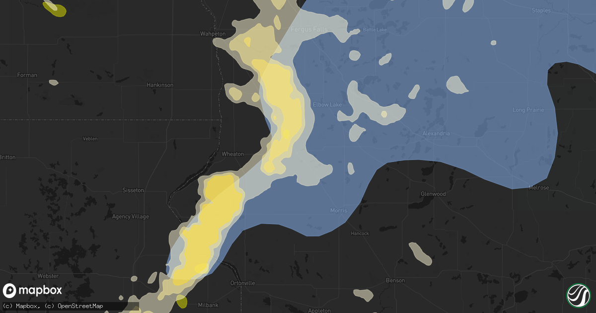 Hail map in Herman, MN on July 6, 2026