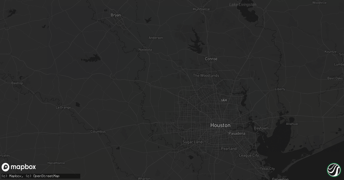 Hail map in Hockley, TX on July 6, 2026