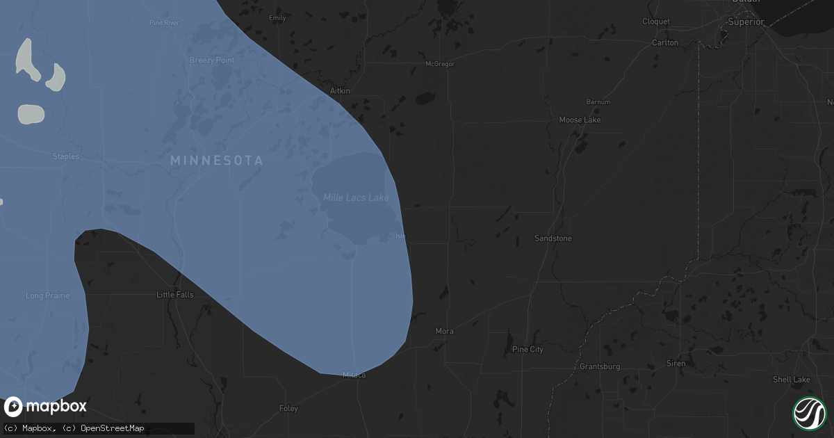 Hail map in Isle, MN on July 6, 2026