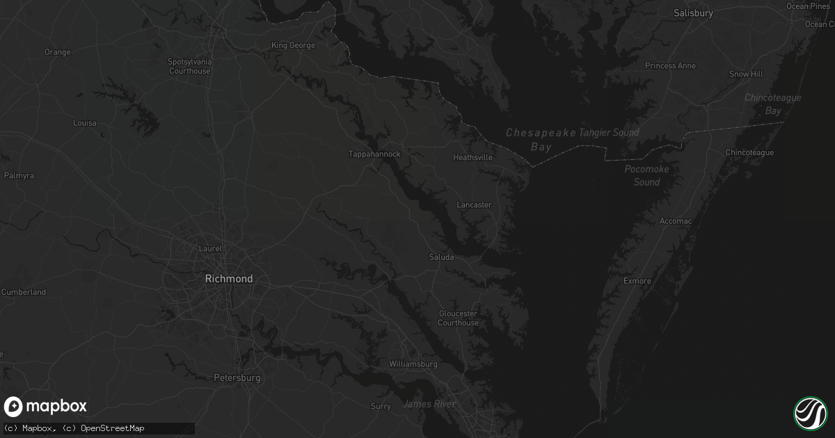 Hail map in Jamaica, VA on July 6, 2026