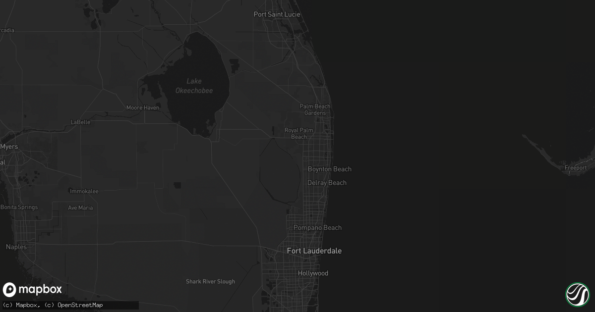 Hail map in Lake Worth, FL on July 6, 2026